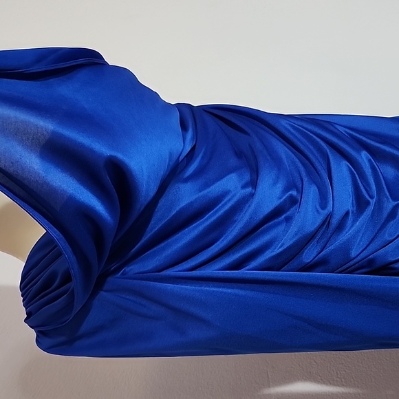 Mister Jay Dress Vintage Full Length Maxi Formal Blue Size 10 - Picture 7 of 11